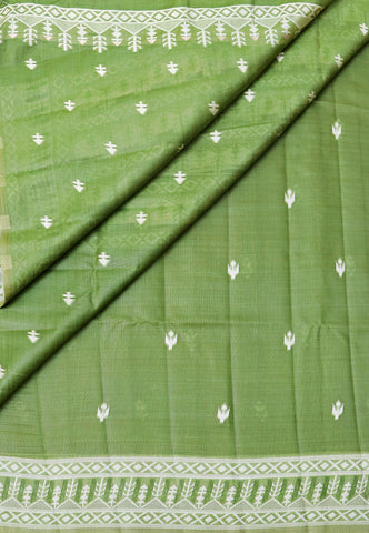 Samyoga Saree with Cream Colour and Border With Gold Shade-SA-847