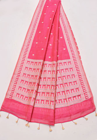 Samyoga Saree with Cream Colour and Border With Gold Shade-SA-846
