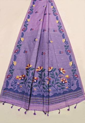 Samyoga Saree with Cream Colour and Border With Gold Shade-SA-838