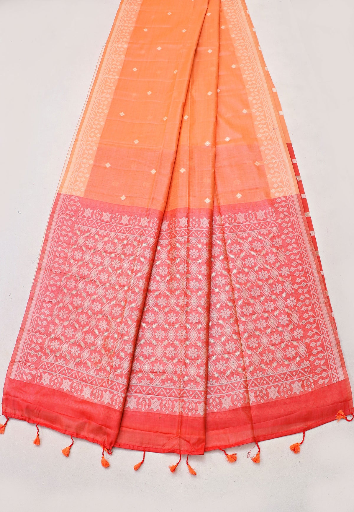 Samyoga Saree with Cream Colour and Border With Gold Shade-SA-836