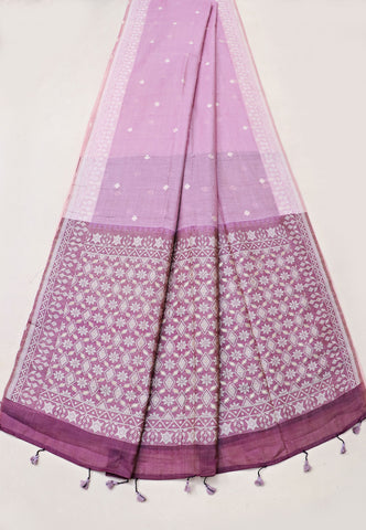 Samyoga Saree with Cream Colour and Border With Gold Shade-SA-835