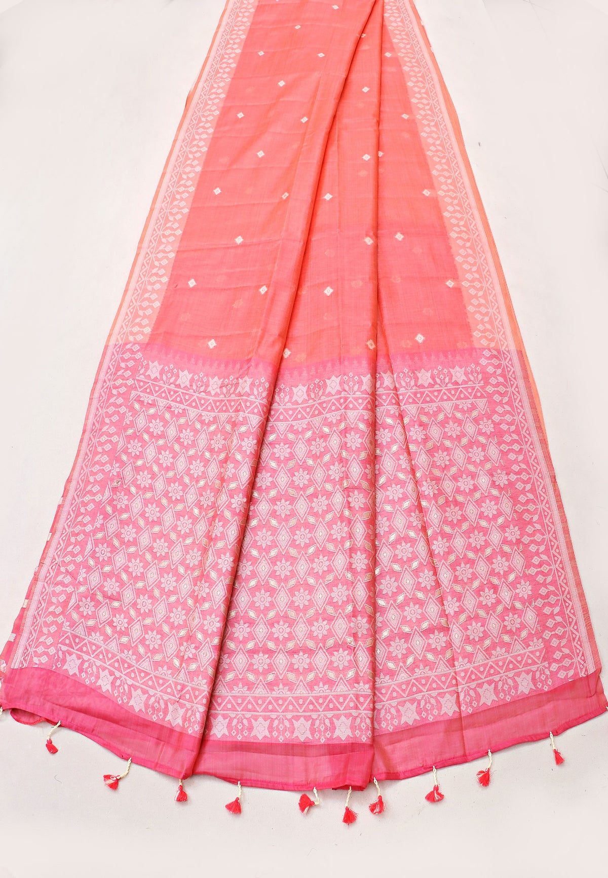 Samyoga Saree with Cream Colour and Border With Gold Shade-SA-833