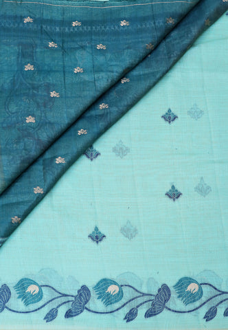 Samyoga Saree with Cream Colour and Border With Gold Shade-SA-853