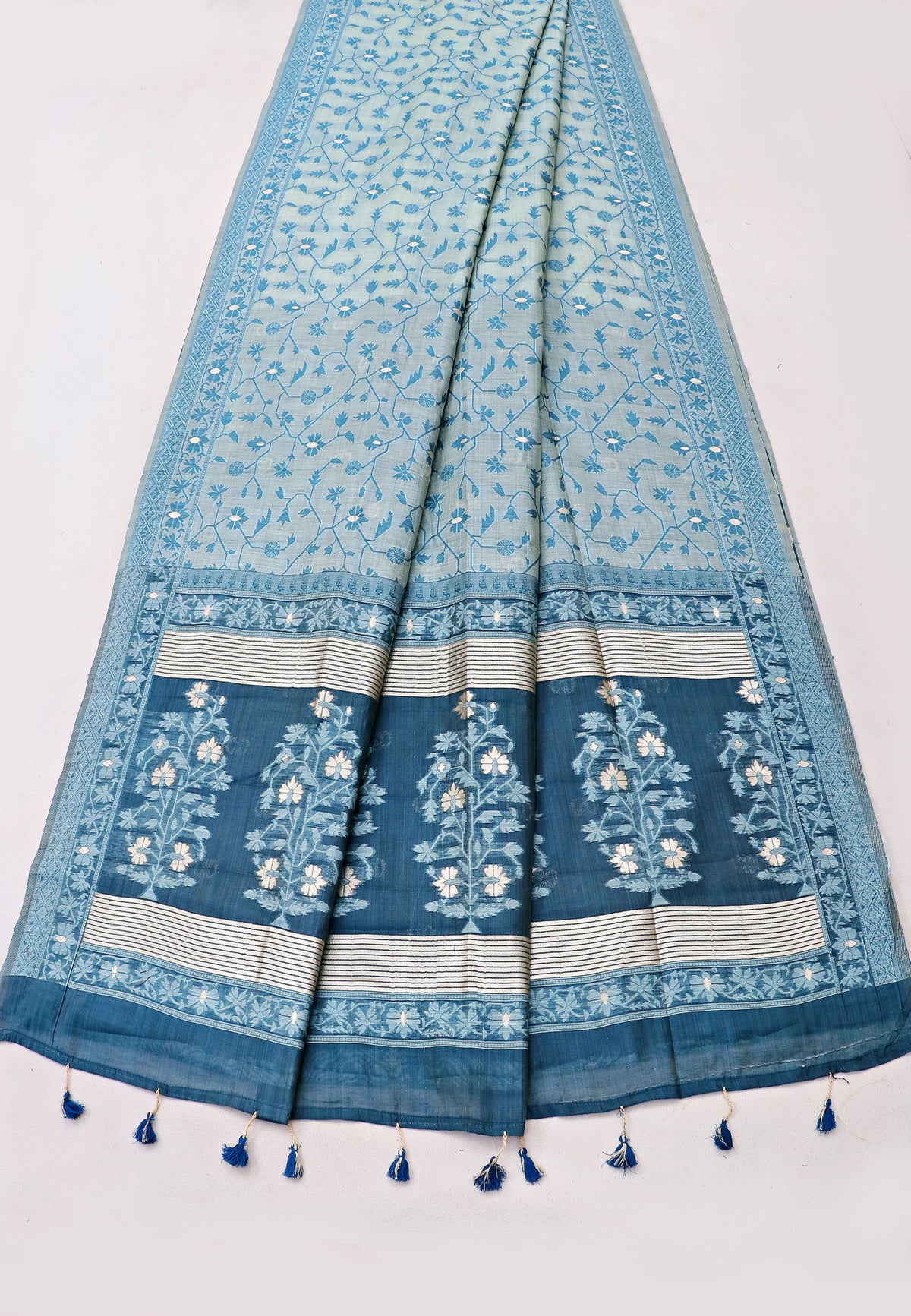 Samyoga Saree with Cream Colour and Border With Gold Shade-SA-858