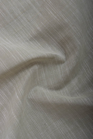 Cloud Grey with white slub effect Mangalagiri cotton saree-2 - (SA-065) - Dakshin Weaves