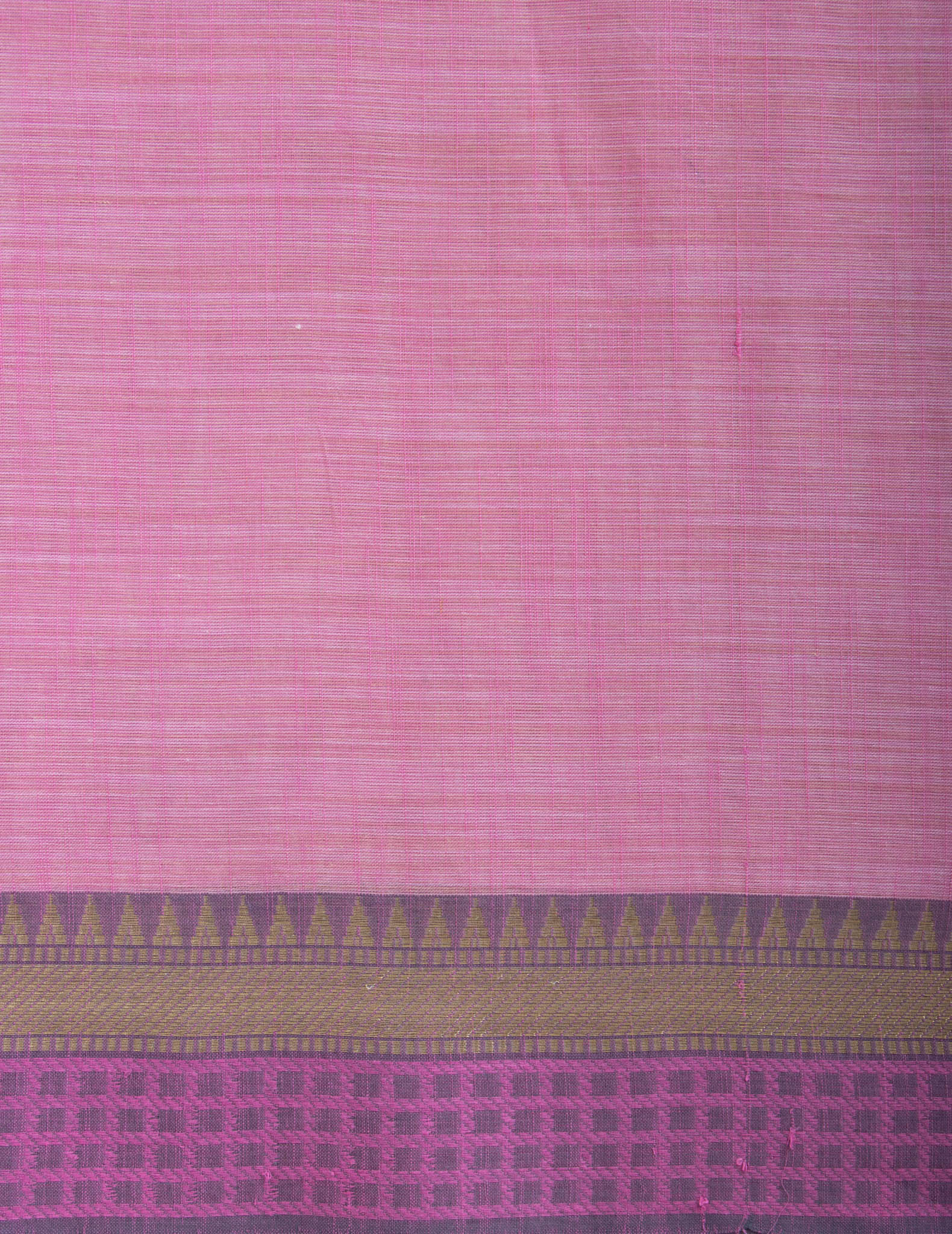 Alikam Khadi Cotton saree in Ice Blue with white slub texture -(SA-077) - Dakshin Weaves